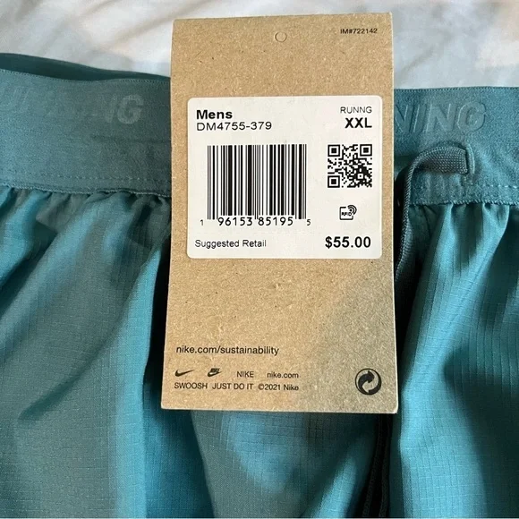 Men's Nike 5" Dri-Fit Brief Lined Running Shorts, Size XXL - Picture 4 of 10